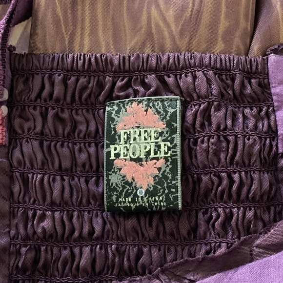 Free People Purple Ombré Dress Size 0 - Picture 5 of 10